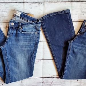 2 Aeropostal jeans bootcut flare size 1/2 short